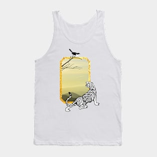 The tiger and the bird. Tank Top